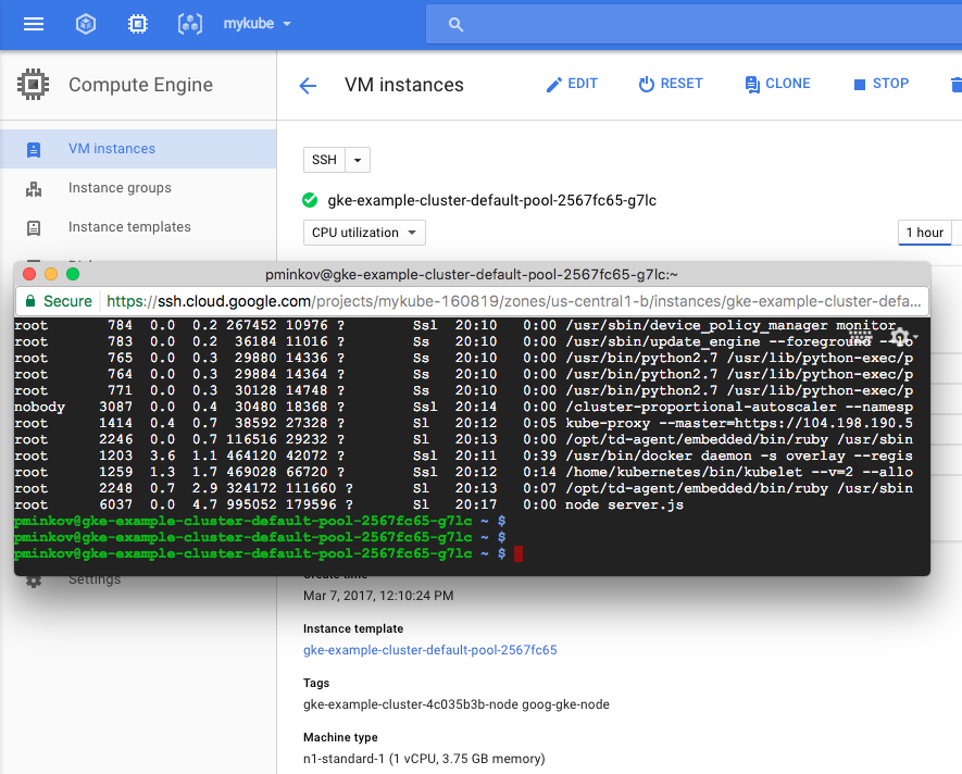 Compute Engine SSH